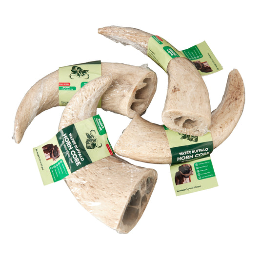 Mastigáveis para cães com núcleo de chifre de búfalo d'água - 2 unidades - 10 oz (WSP)