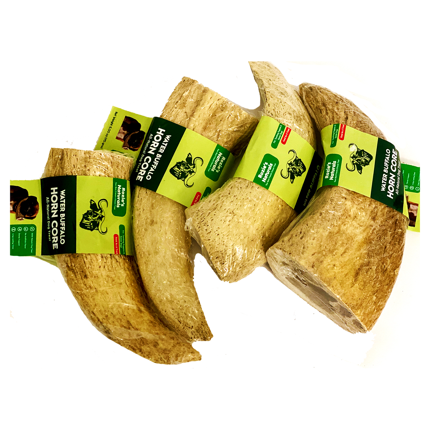 Mastigáveis para cães com núcleo de chifre de búfalo d'água - 2 unidades - 10 oz (WSP)