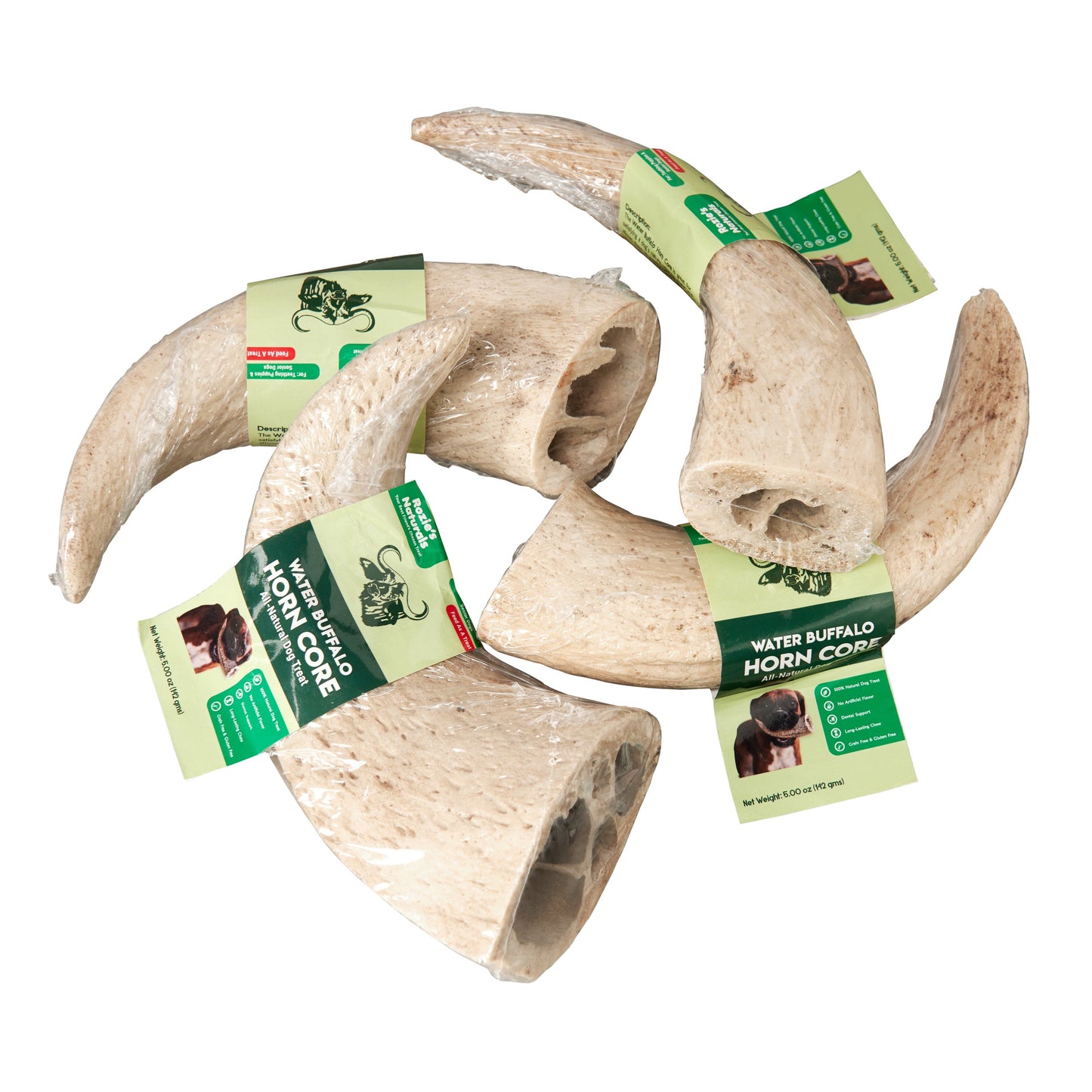 Mastigáveis para cães com núcleo de chifre de búfalo d'água - 2 unidades - 10 oz (WSP)